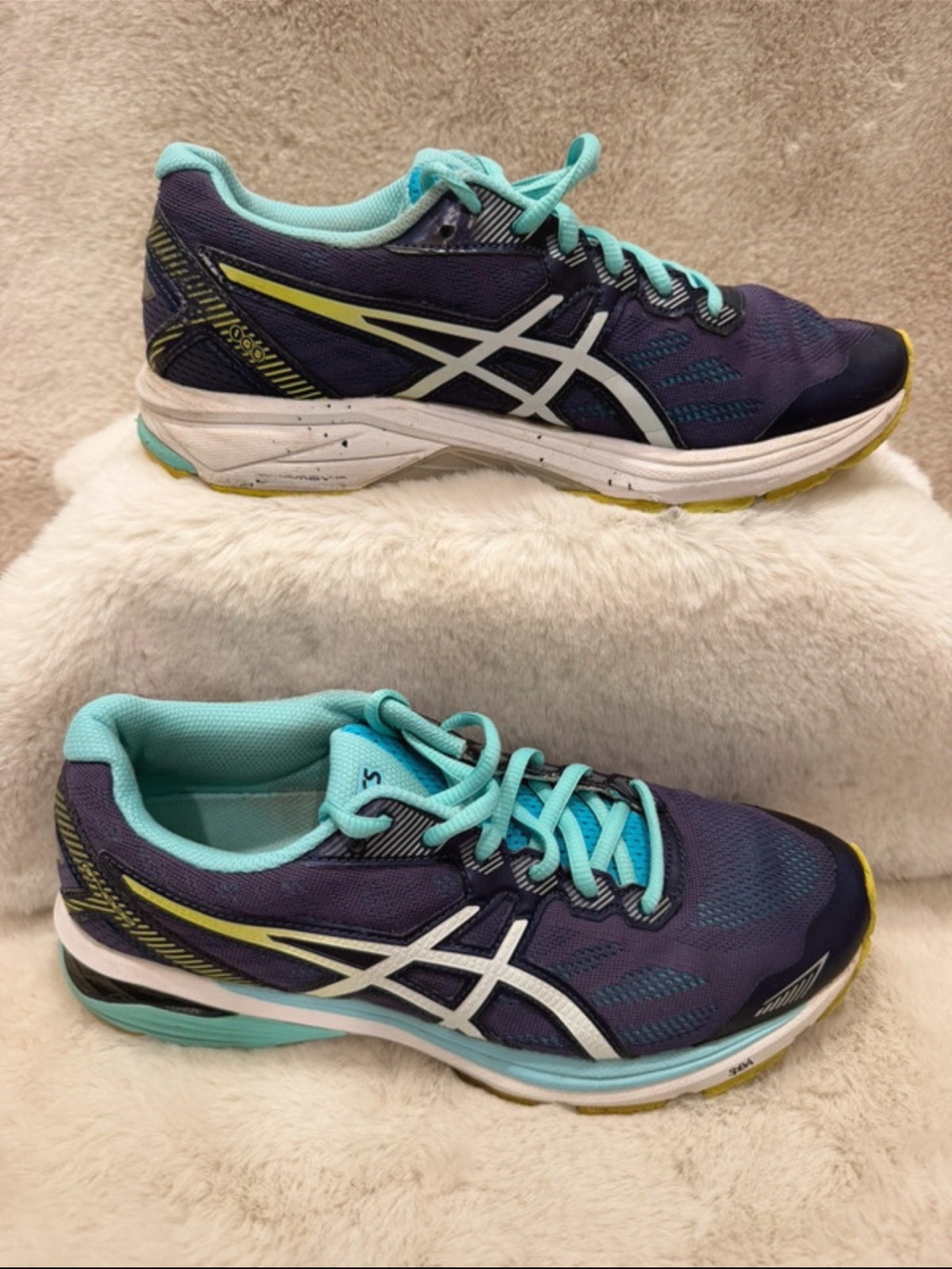 ASICS Women's Purple Running Shoes with Teal Accents